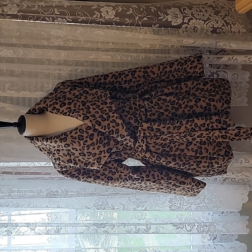 MUD PIE LEOPARD COAT